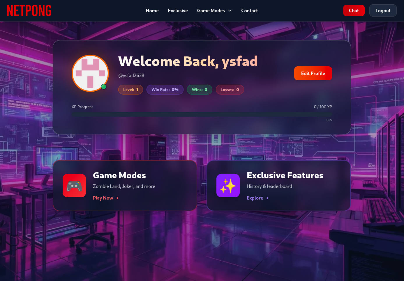User Profile and Stats